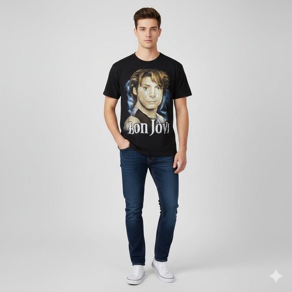Vintage Bon Jovi Black Shirt - Picture 1 of 2